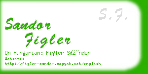 sandor figler business card